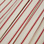 Christina Cream & red Stripe Lined Eyelet Curtains (W)167cm (L)183cm, Pair