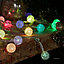 Christmas light chains 30 Multicolour LED Shaded lights Clear cable