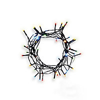 Christmas light chains Multicolour LED String lights Green cable