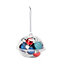 Christmas vacation Assorted Blue, red & silver Assorted Bauble, Pack of 12