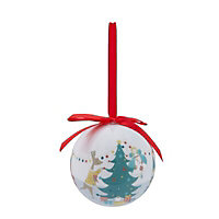 Christmas vacation Gloss Multicolour Vacation house Bauble