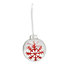 Christmas vacation Red Glitter effect Snowflake Bauble