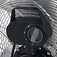 Chrome effect 18" 110W Air circulation Floor fan
