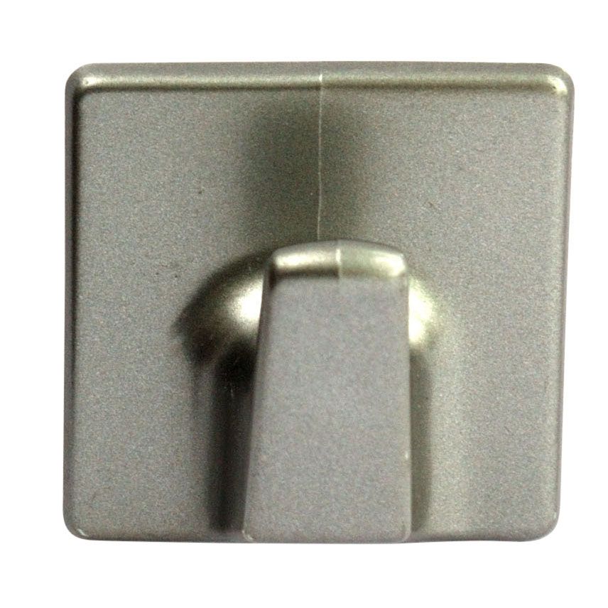 Chrome effect ABS plastic Medium Square Hook, Pack of 2