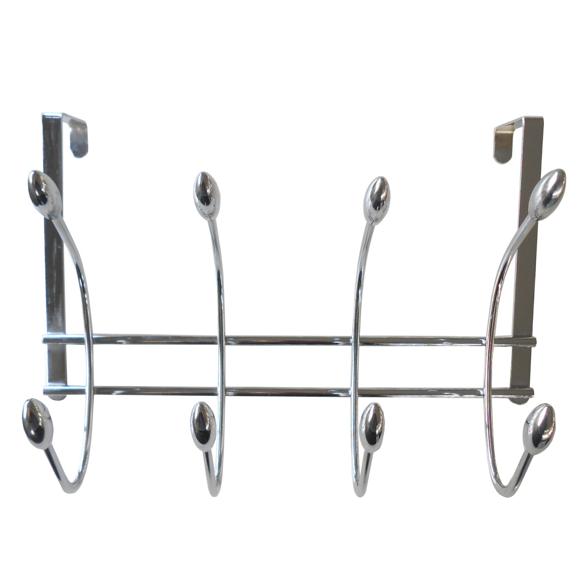 Chrome effect Acorn 4 Hook rail L 375mm H 230mm DIY at B Q