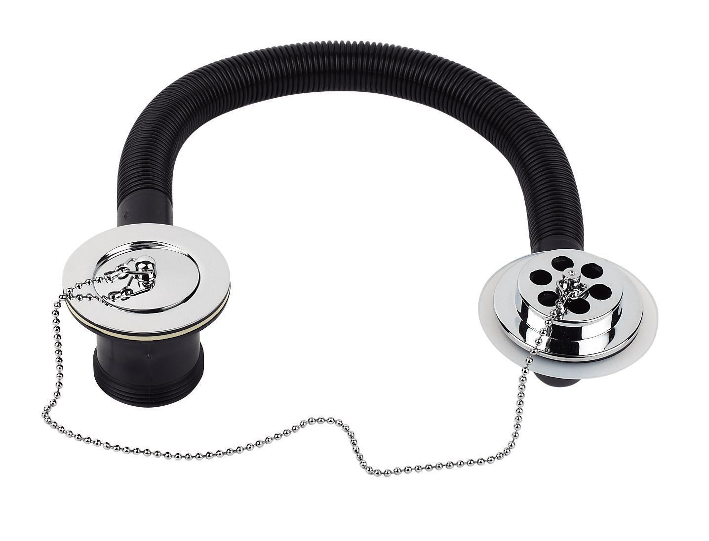 Chrome effect Brass Waste & plug