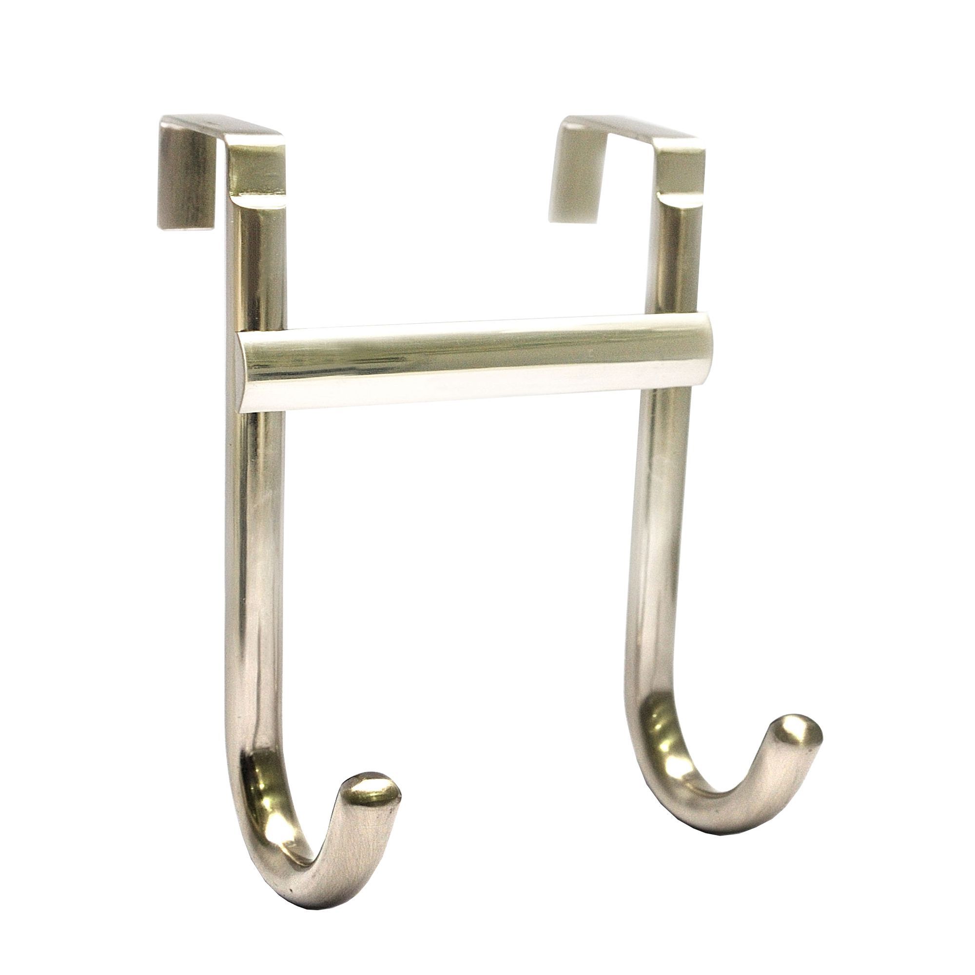 Chrome effect Double Over door hook D 180mm DIY at B Q