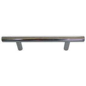Chrome effect Furniture Handle (L)18.6cm, Pack of 6