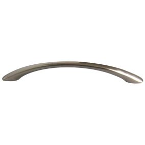 Chrome effect Furniture Handle (L)9.6cm, Pack of 6