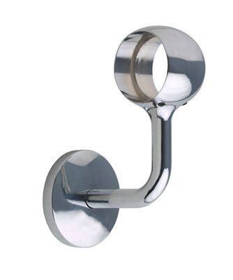 Chrome effect Handrail bracket (W)40mm