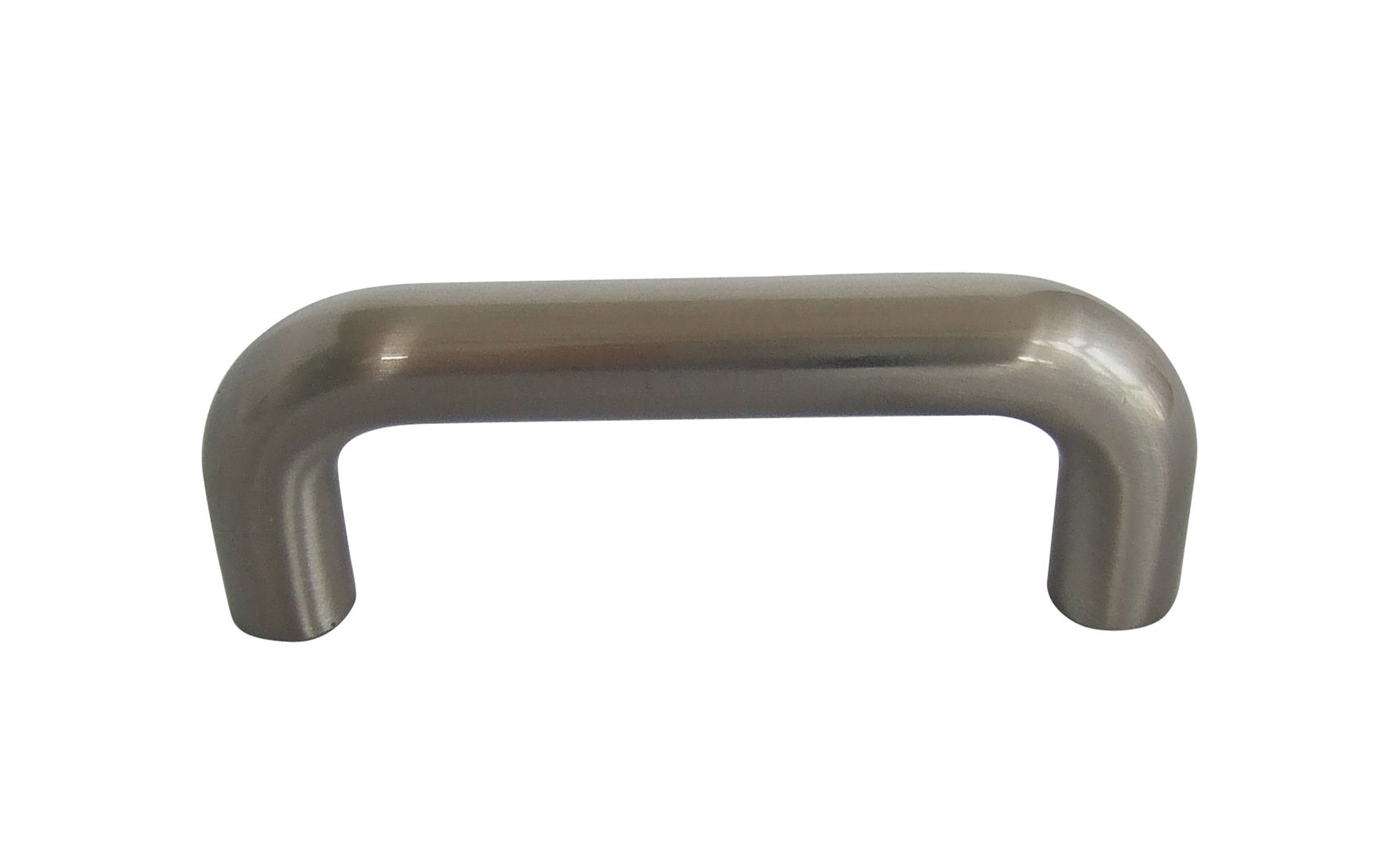 Chrome effect Kitchen Cabinet D-shaped Pull Handle (L)25cm (D)26mm