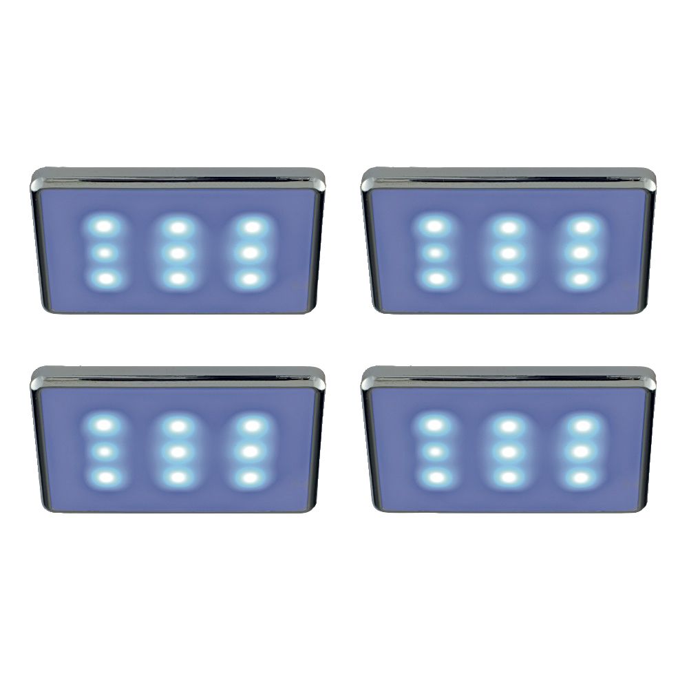 Chrome effect Mains-powered LED Cabinet light kit IP20 (L)83mm (W)57mm ...