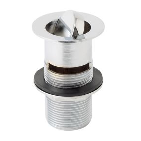 Chrome effect Slotted Flip-top Basin Waste