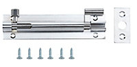 Chrome-plated Brass Barrel N239 Door bolt (L)102mm (W)26mm