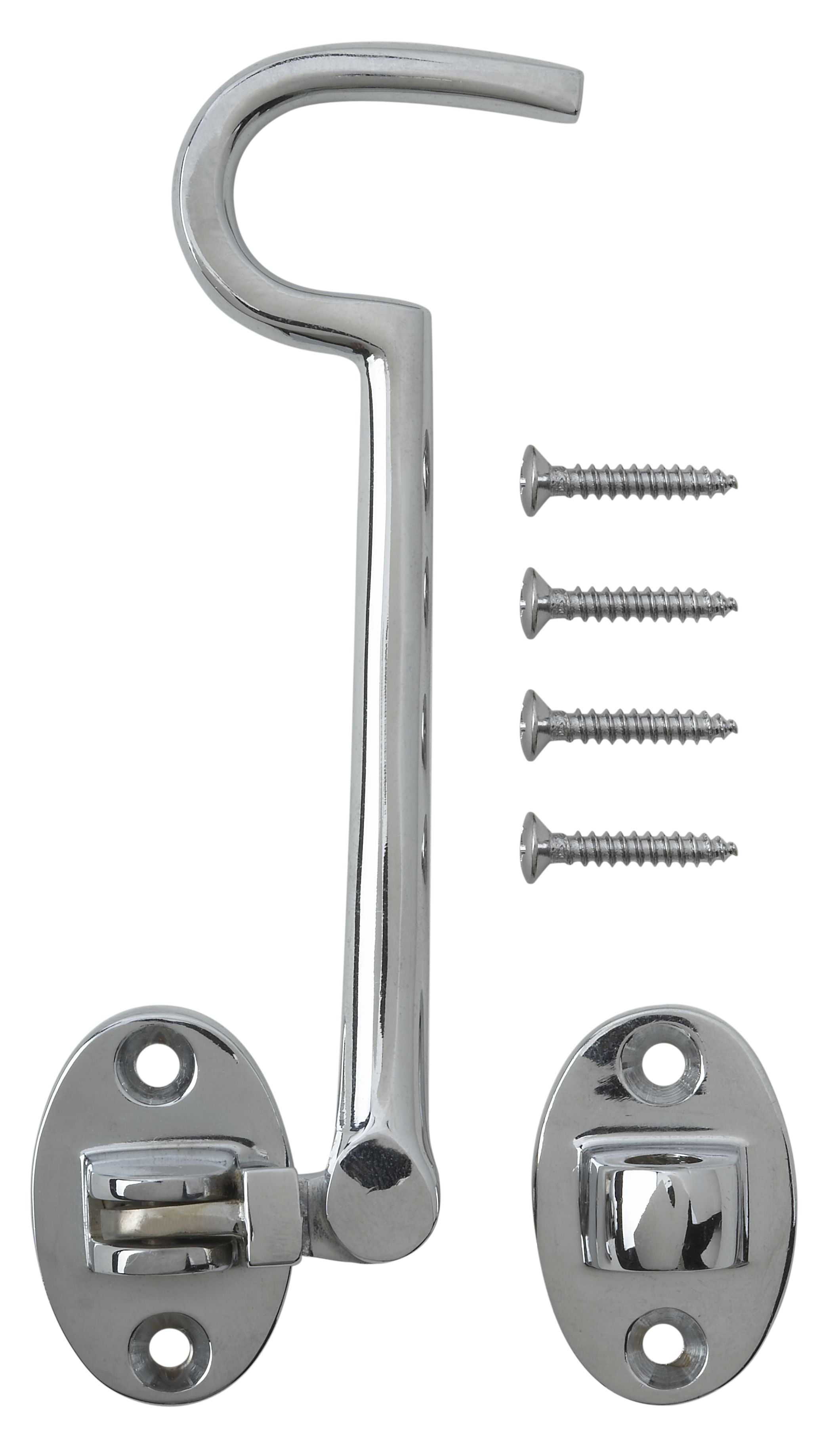 Chrome plated Cabin hook L 130mm DIY at B Q