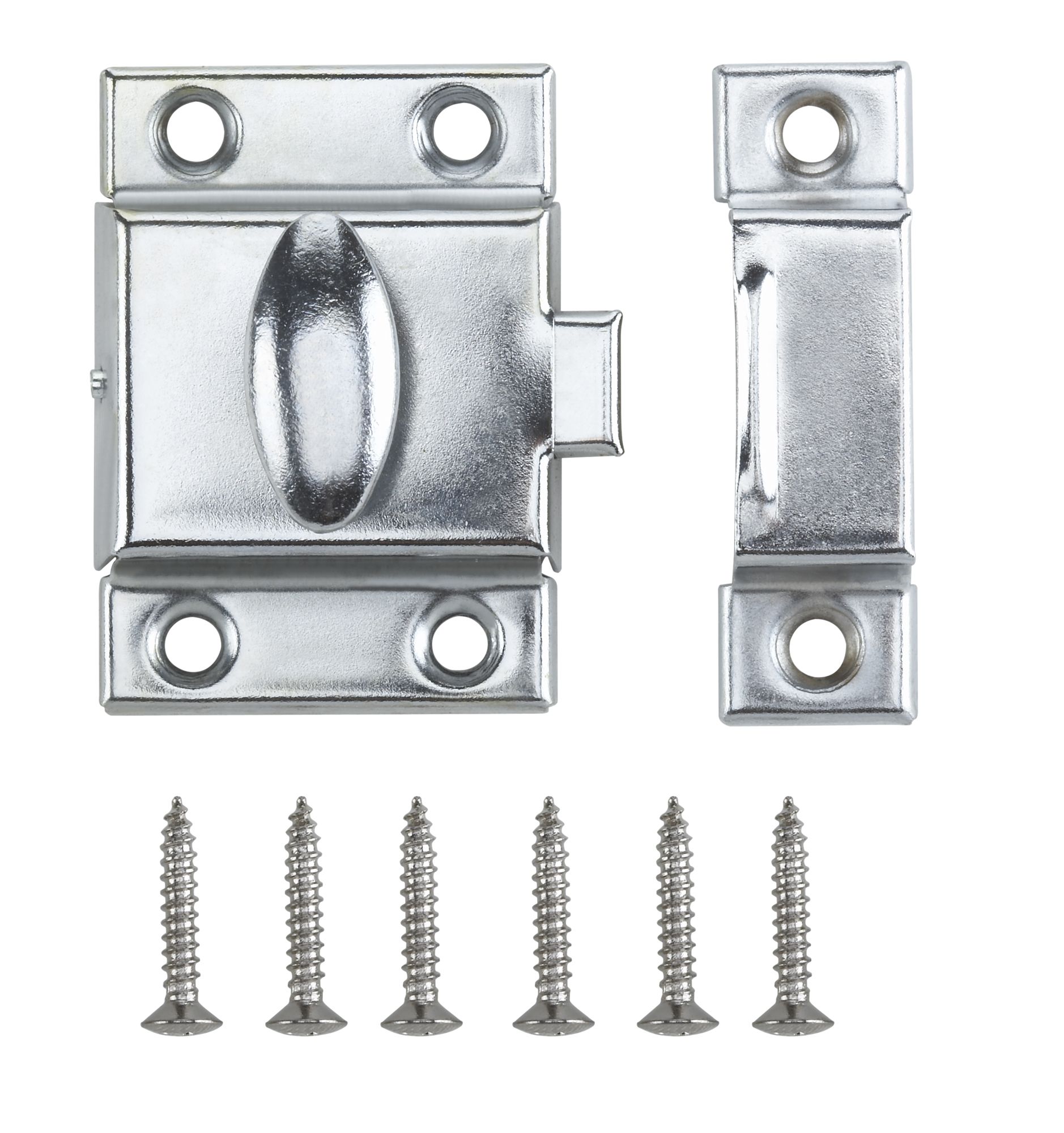 Chrome-plated Cabinet catch (W)40mm