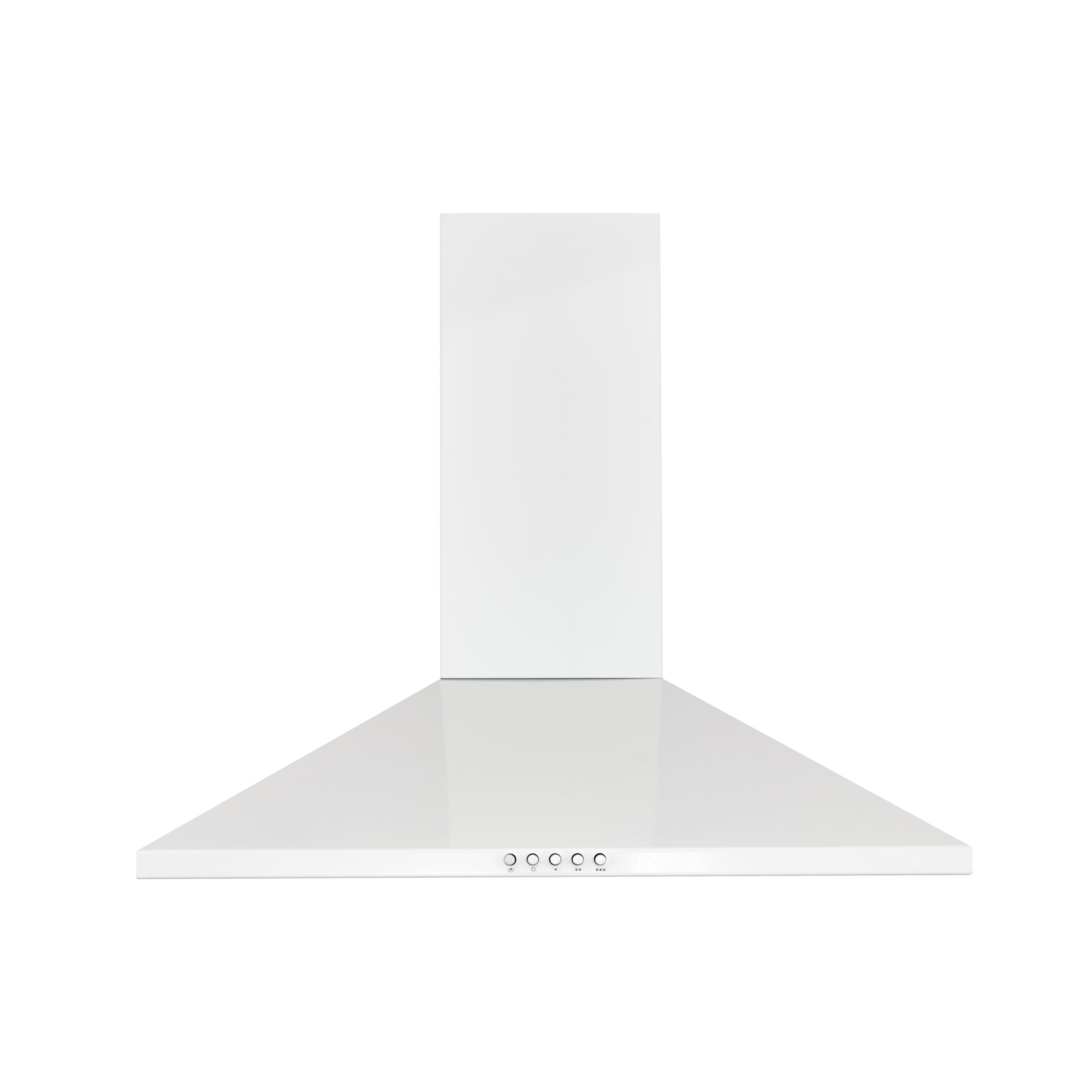 CHW60 Steel Chimney Cooker hood (W)60cm - White
