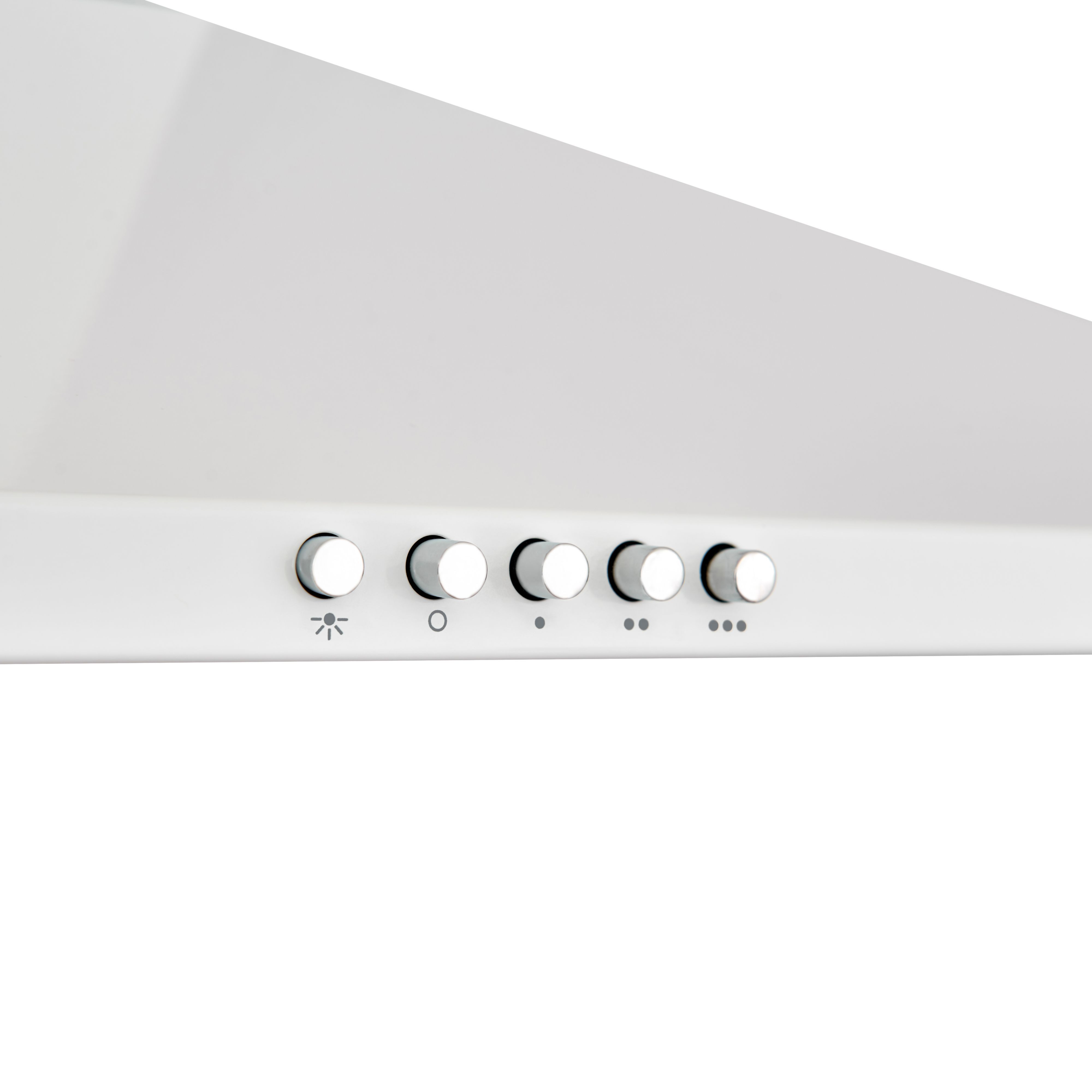 CHW60 Steel Chimney Cooker hood (W)60cm - White