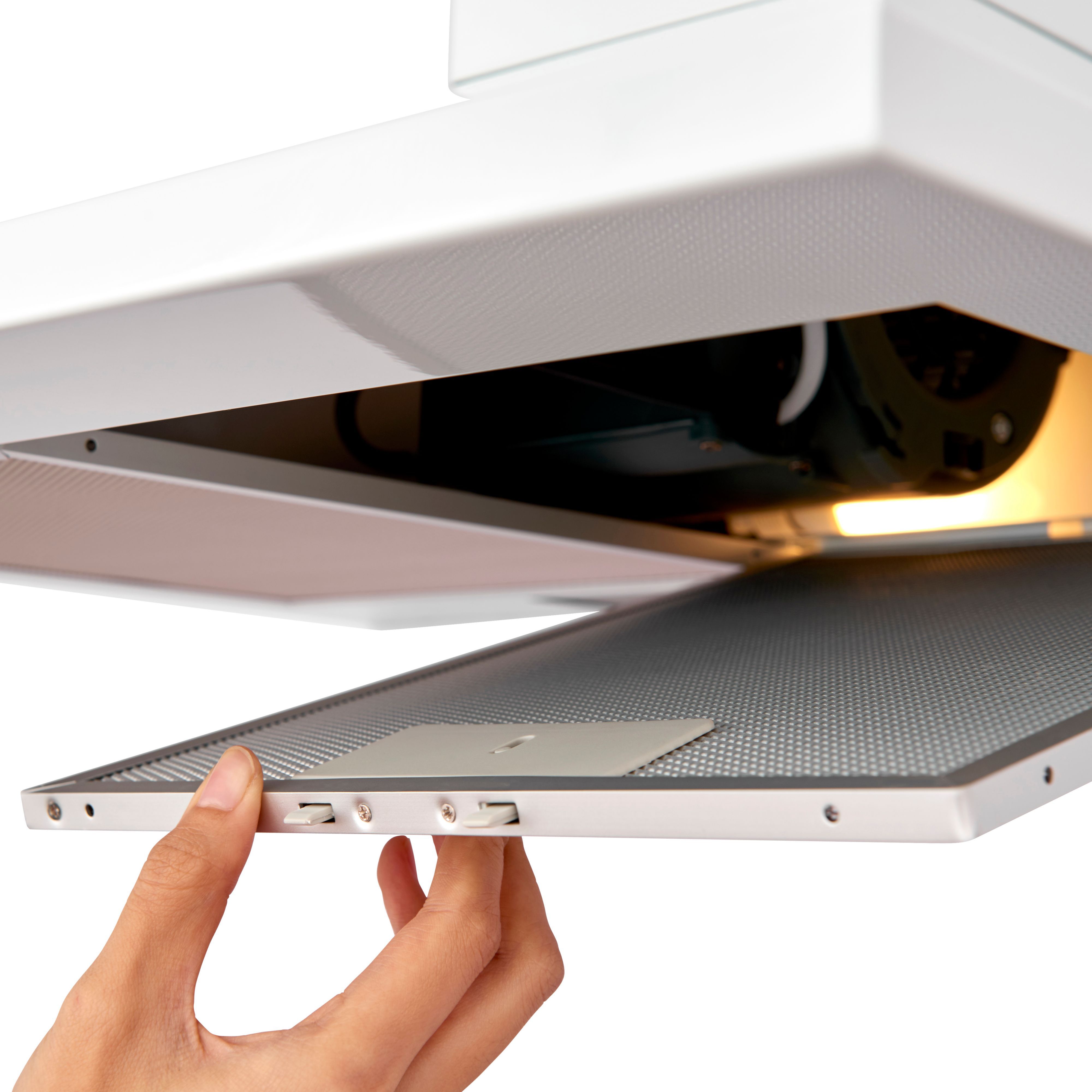 CHW60 Steel Chimney Cooker hood (W)60cm - White