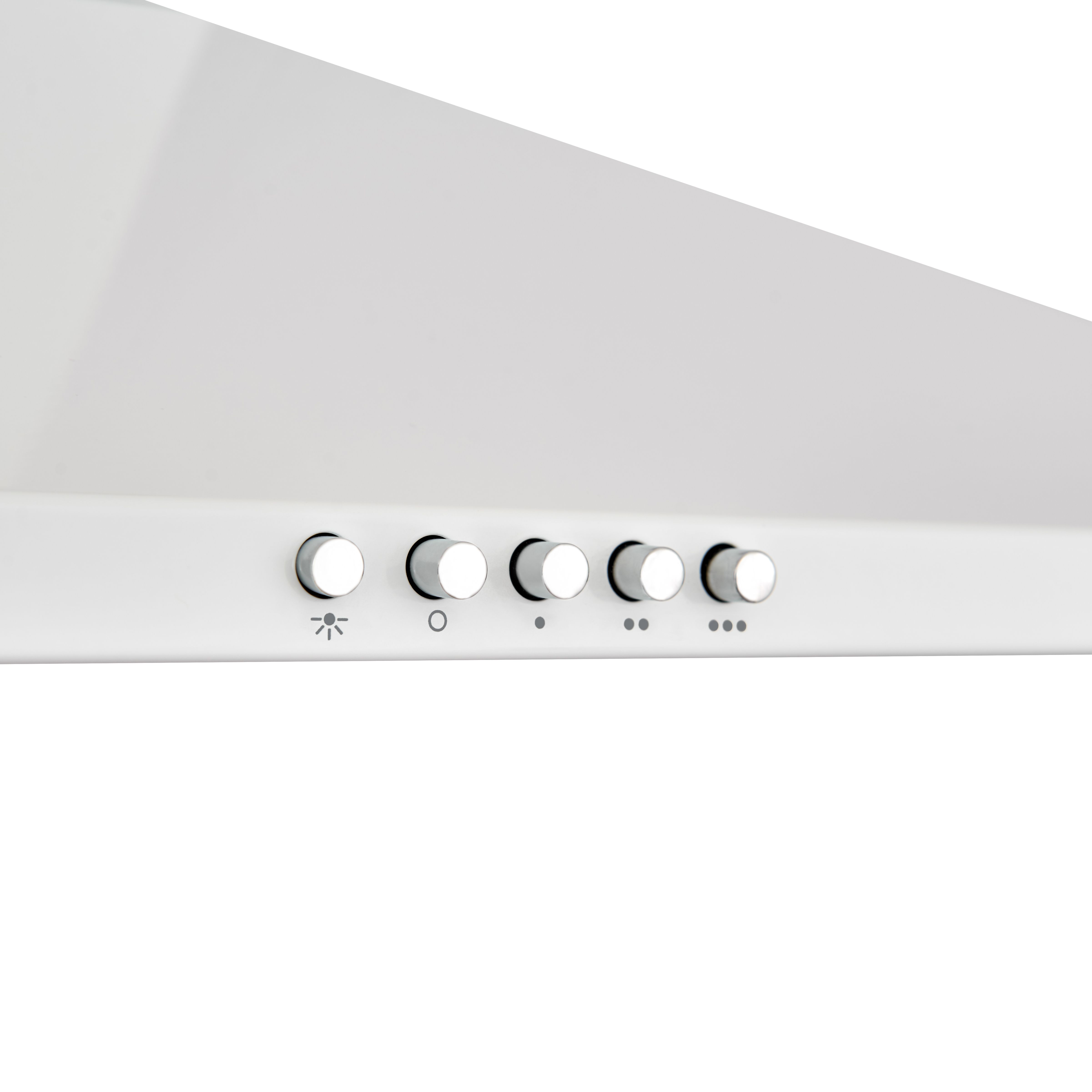 CHW60 Steel Chimney Cooker hood (W)60cm - White