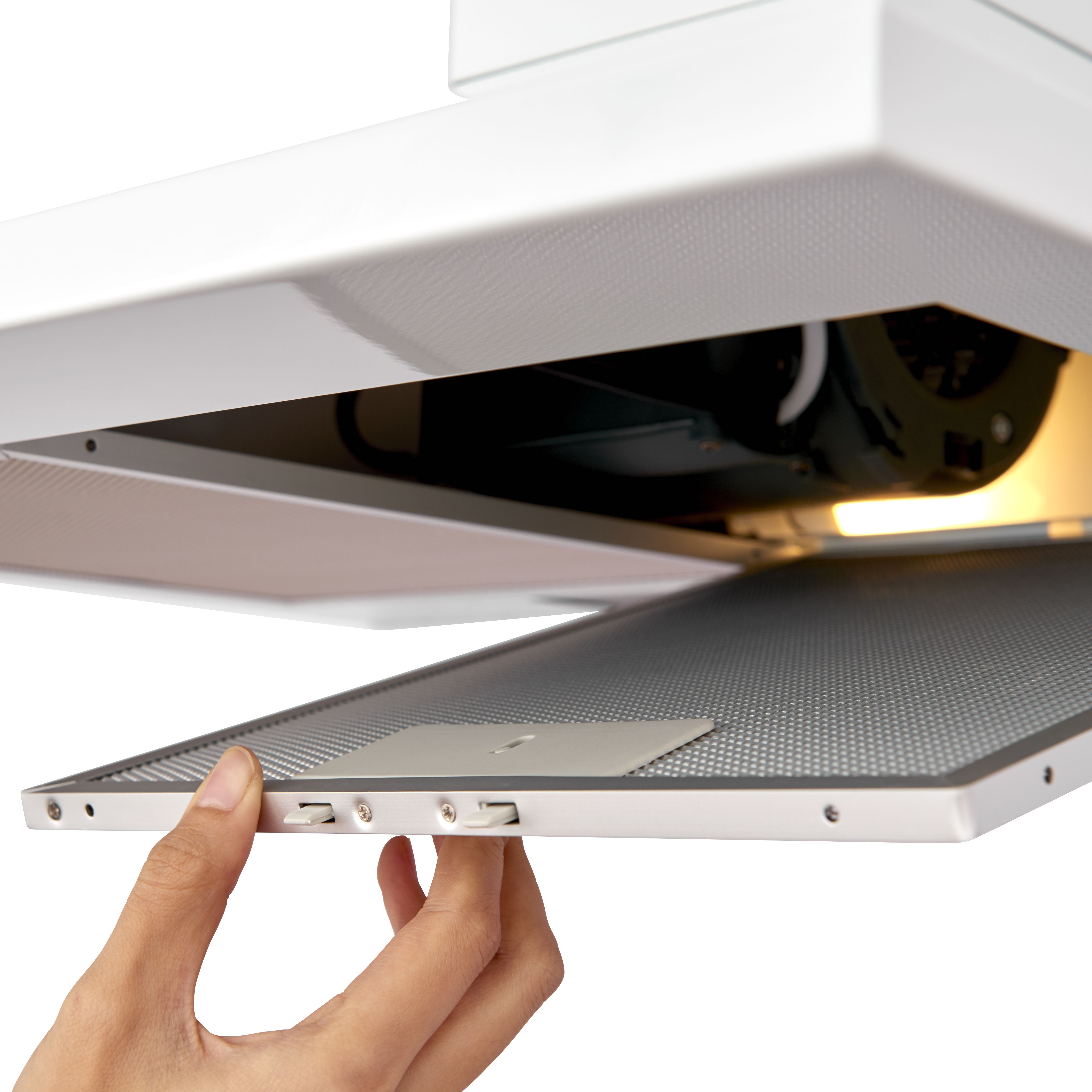CHW60 Steel Chimney Cooker hood (W)60cm - White