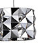 Ciara Pendant Chrome effect Ceiling light