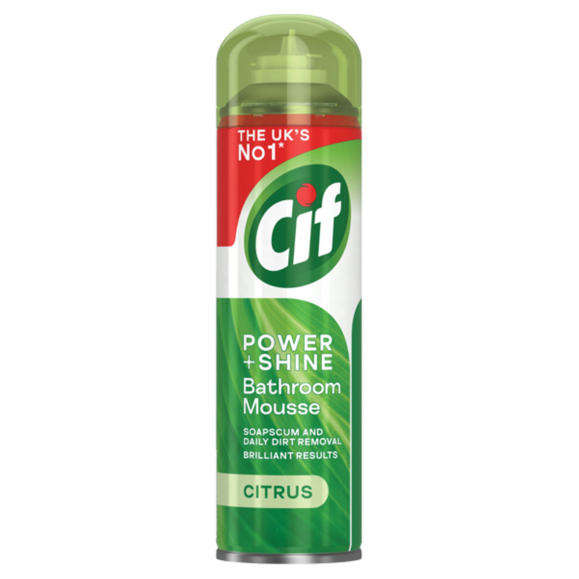 Cif Power & Shine Citrus Burst Metal & plastic Bathroom Bath, shower & tile Mousse Cleaner, 500ml, 625g