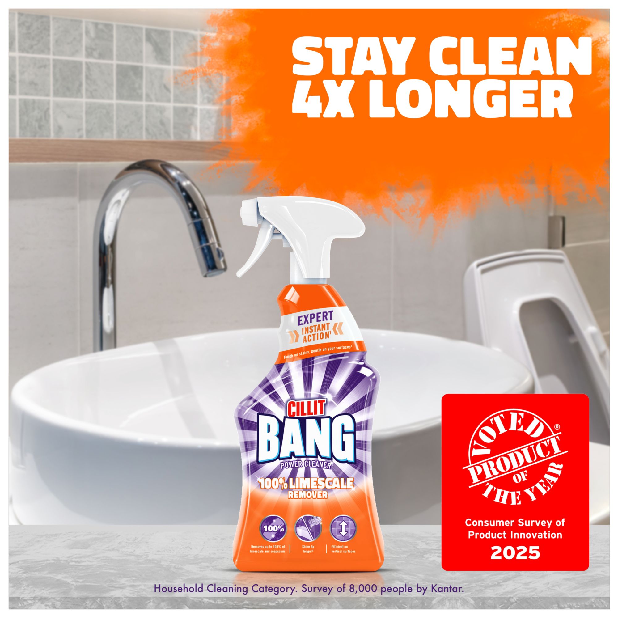 Cillit Bang Concentrated Multi-surface Remover Spray, 750ml