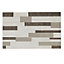 Cimenti Dove Matt Decor Ceramic Indoor Wall Tile, Pack of 10, (L)402.4mm (W)251.6mm