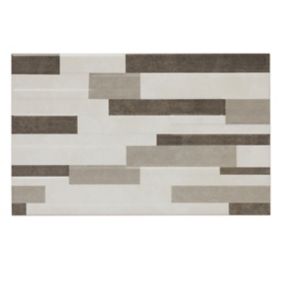 Cimenti Dove Matt Decor Ceramic Wall Tile, Pack of 10, (L)402.4mm (W)251.6mm