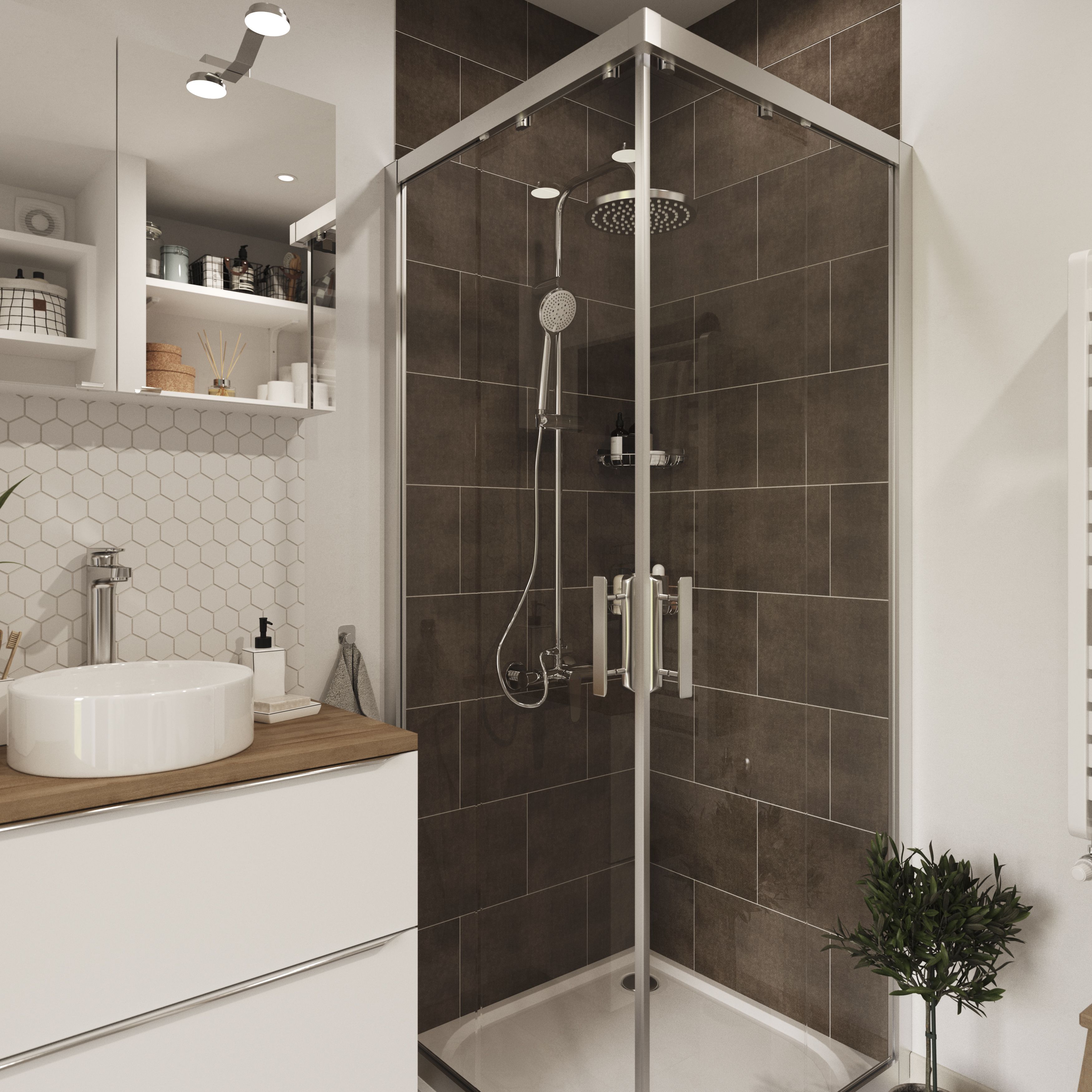 Cimenti Dove Matt Flat Ceramic Indoor Wall Tile - 5