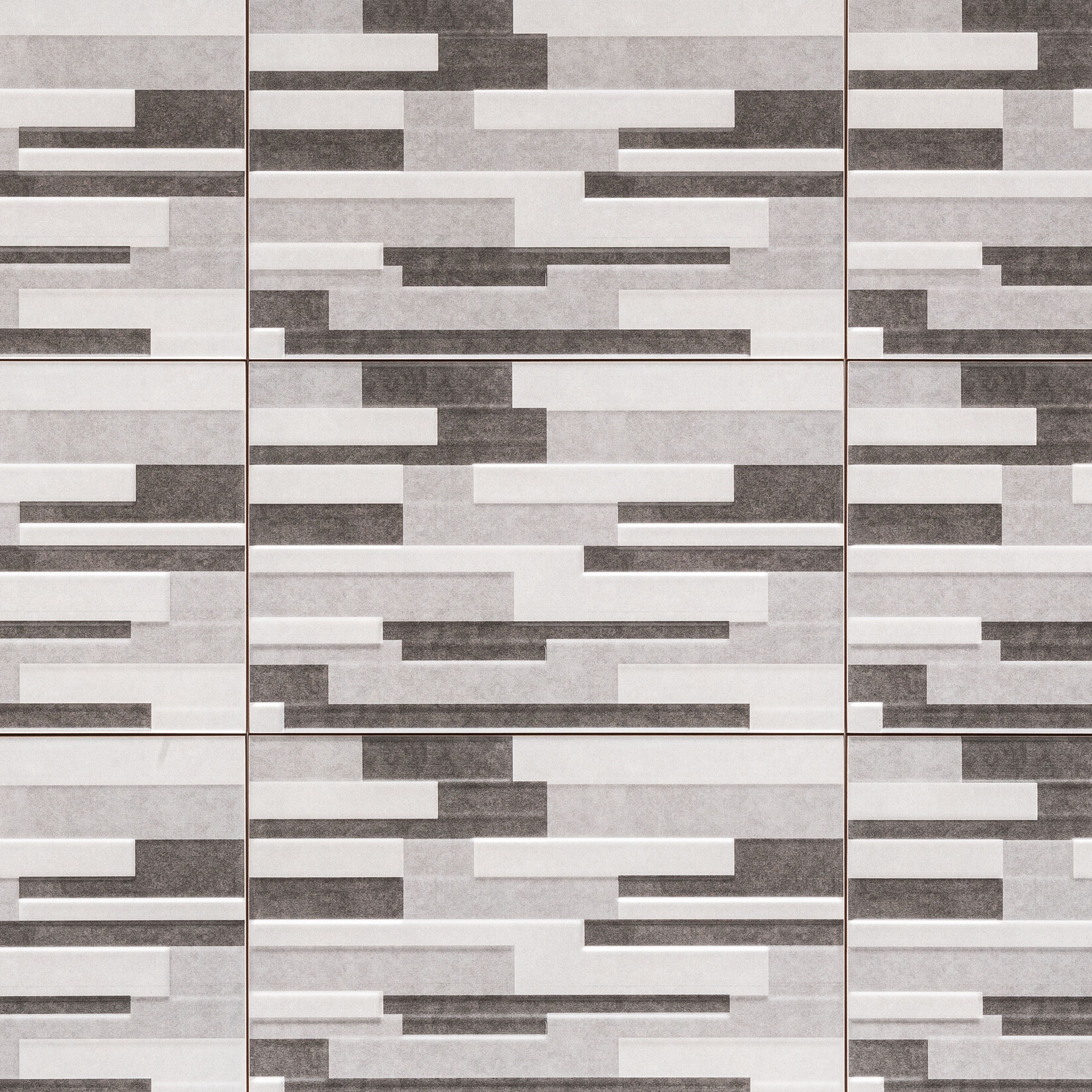Cimenti Grey Matt Flat Ceramic Indoor Wall Tile, Pack of 10, (L)402.4mm (W)251.6mm