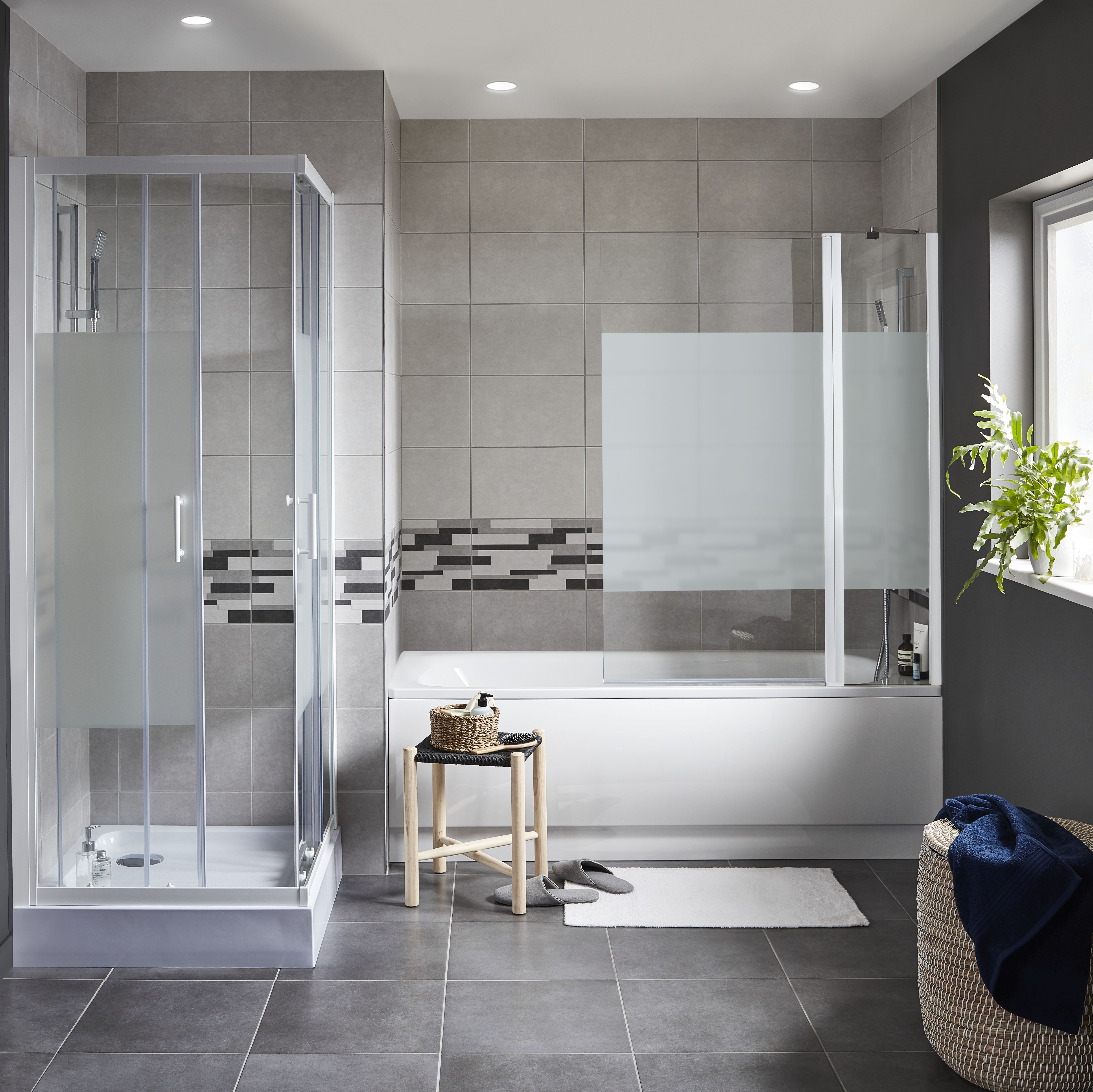 Cimenti Grey Matt Flat Ceramic Wall Tile - 8