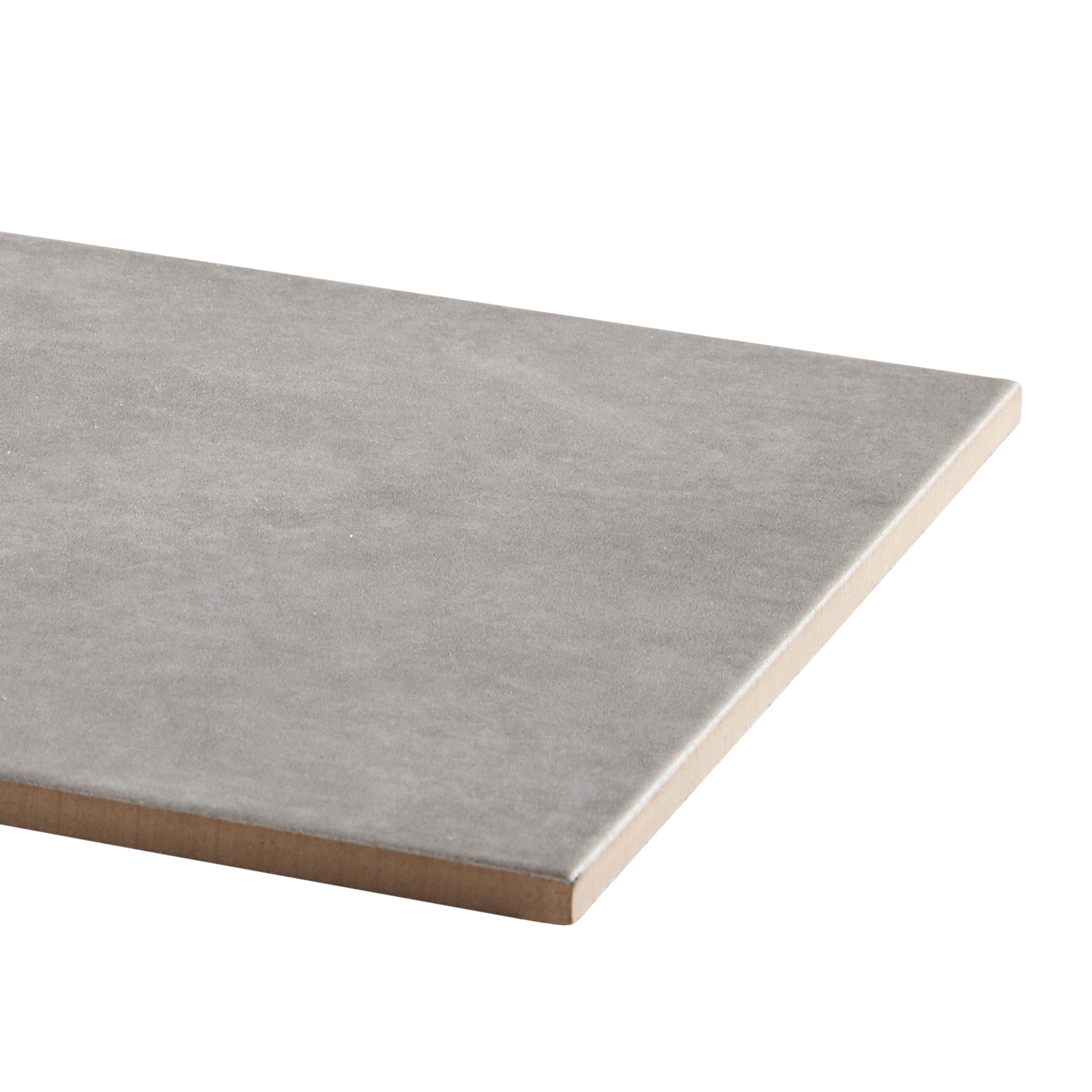 Cimenti Grey Matt Flat Ceramic Wall Tile - 3