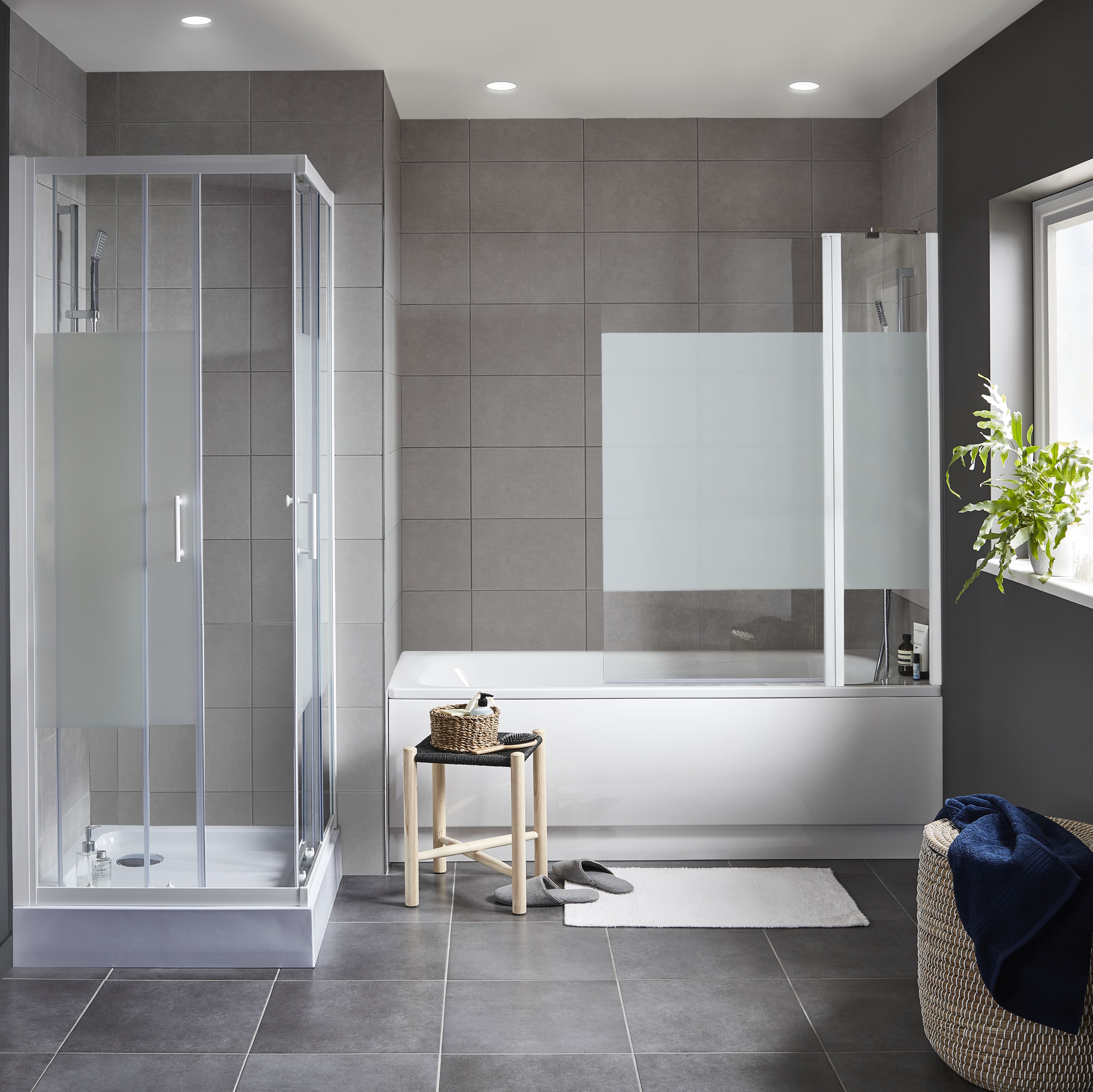 Cimenti Grey Matt Flat Ceramic Wall Tile - 9
