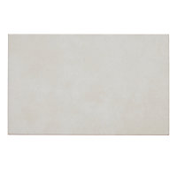 Cimenti Ivory Matt Flat Ceramic Wall Tile, Pack of 10, (L)402.4mm (W)251.6mm
