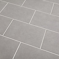 Cimenti Light grey Matt Plain Ceramic Wall Tile Sample