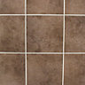 Cirque Chocolate Matt Plain Ceramic Tile, Pack of 9, (L)333mm (W)333mm