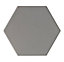 City Chic Stone Matt Hexagon Stone effect Hexagonal Ceramic Tile, Pack of 50, (L)150mm (W)173mm