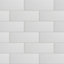 City chic White Matt Ceramic Wall Tile, Pack of 17, (L)400mm (W)150mm
