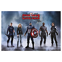 Civil War Team Captain America Poster 915mm 610mm
