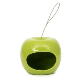 CJ Wildlife Ceramic Feeder bird mixes Green Apple Bird feeder 0.5L