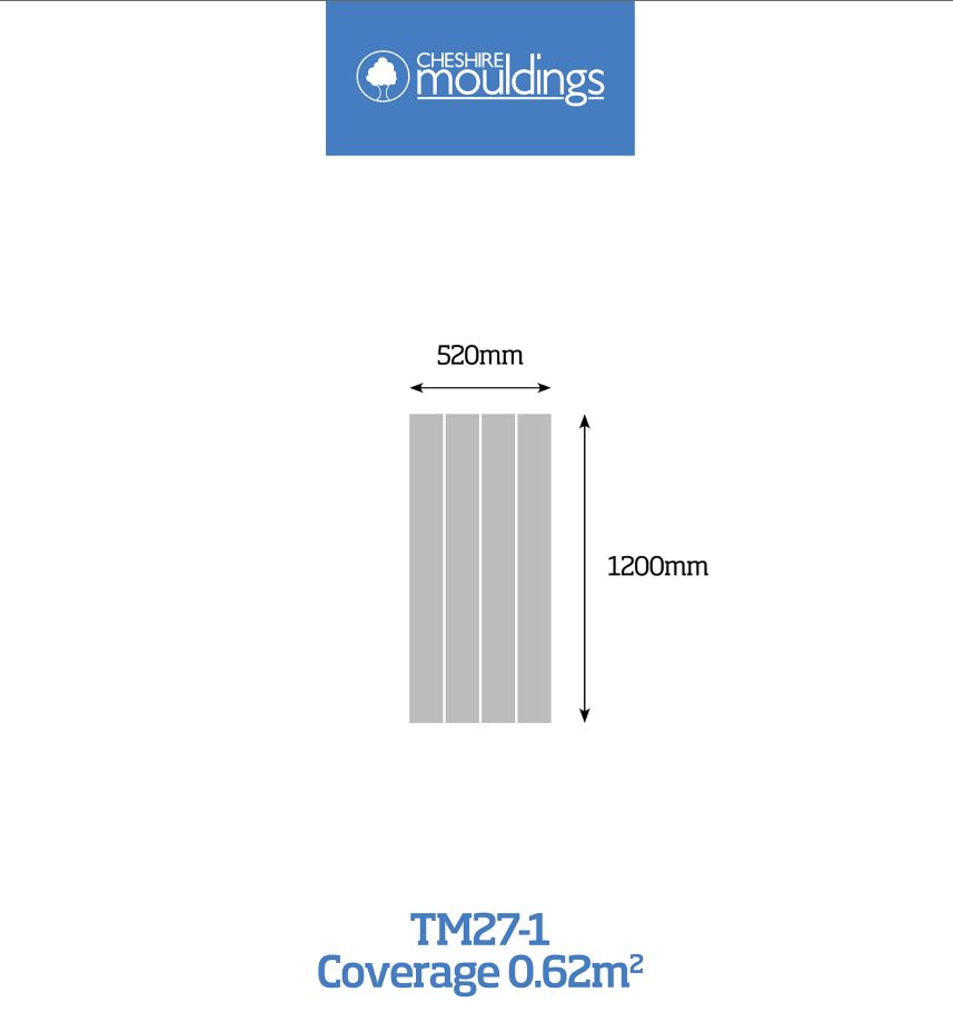 Cladding Pre-cut panel (L)1200mm (W)146mm (T)9mm