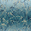 Clarissa Hulse Meadow Grass French Navy & Copper effect Smooth Wallpaper