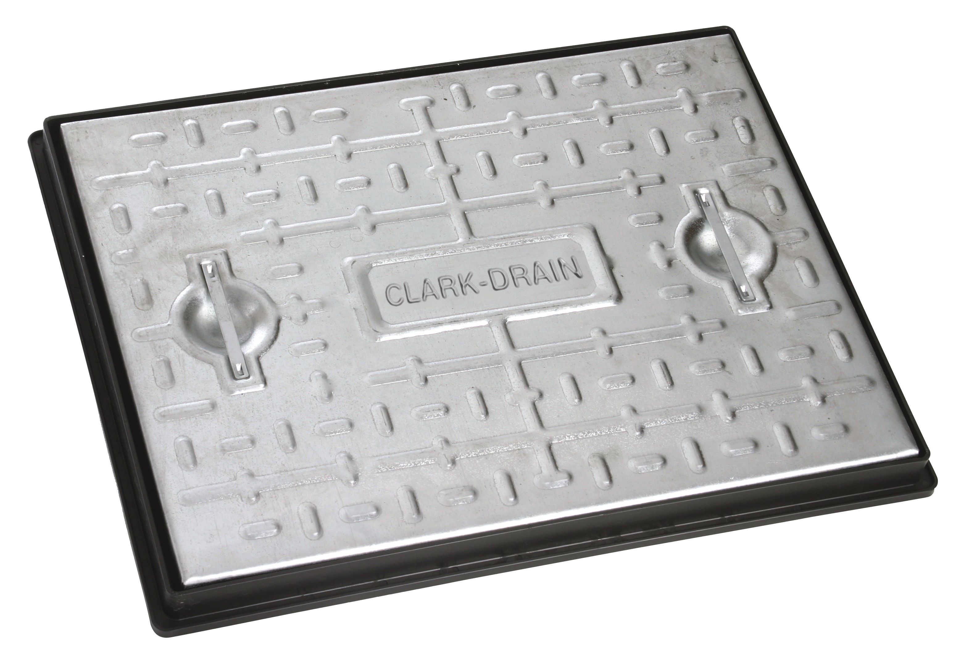 Clark Rectangular Framed 25t Manhole cover, (L)600mm (W)450mm (T)23mm