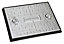 Clark Rectangular Framed 5t Manhole cover, (L)600mm (W)450mm (T)23mm