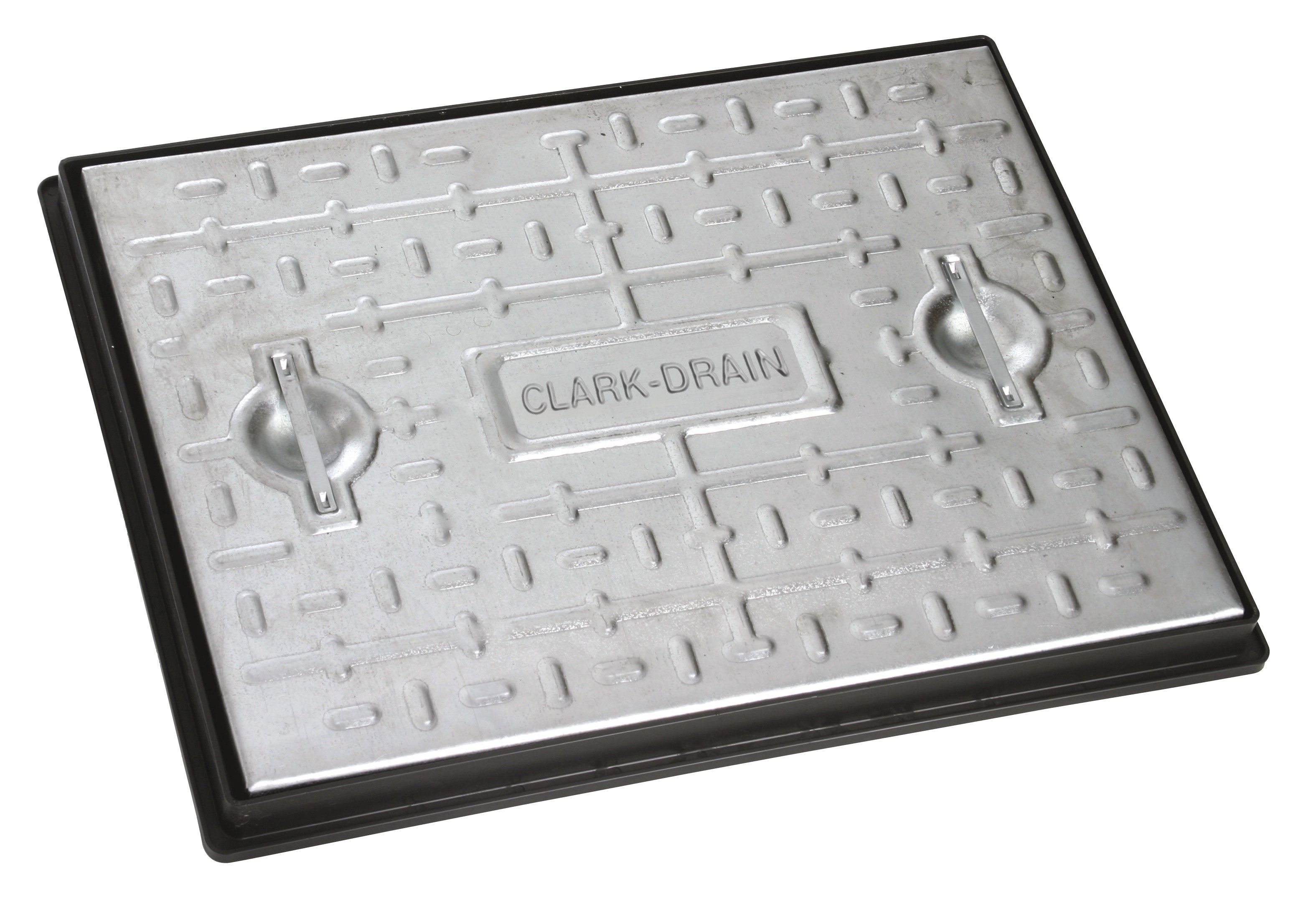 Clark Rectangular Framed 5t Manhole cover, (L)600mm (W)450mm (T)23mm