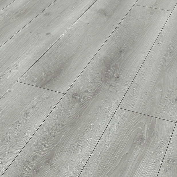 Classen Grey Oak Effect Laminate, Bedroom Laminate Flooring B Q