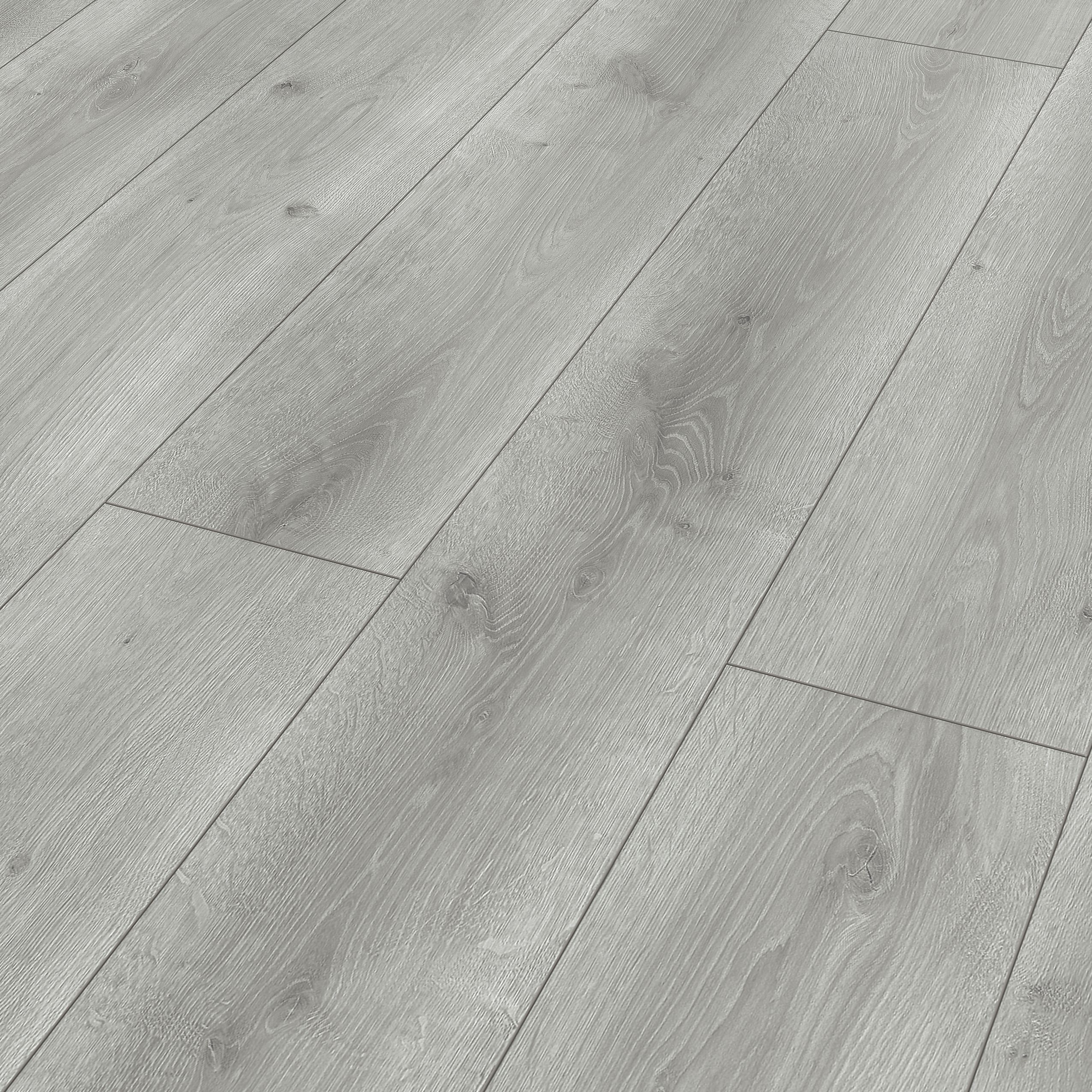 Classen Grey Oak Effect Laminate Flooring 1 97m Pack Diy At B Q