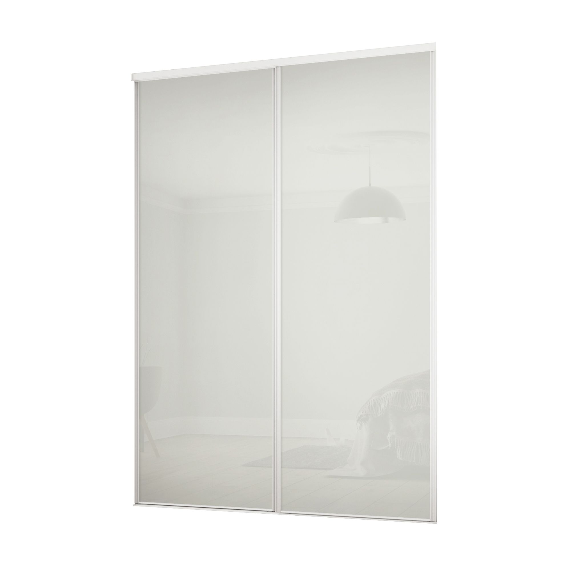 Spacepro arctic deals white sliding doors